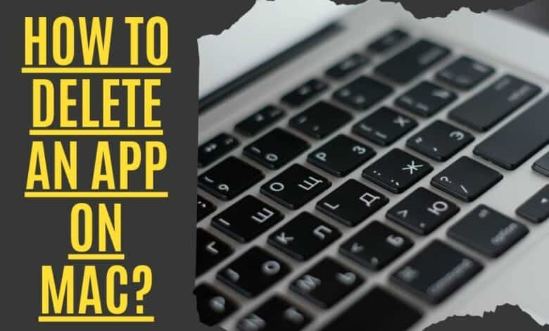 how to delete an app on mac